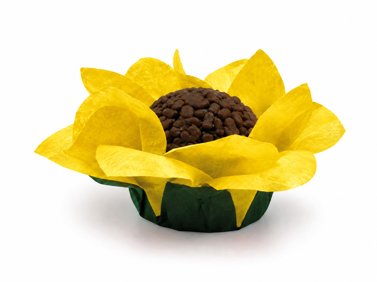 [color] Yellow Emporio Box luxury Lily flower sweet case with brigadeiro
