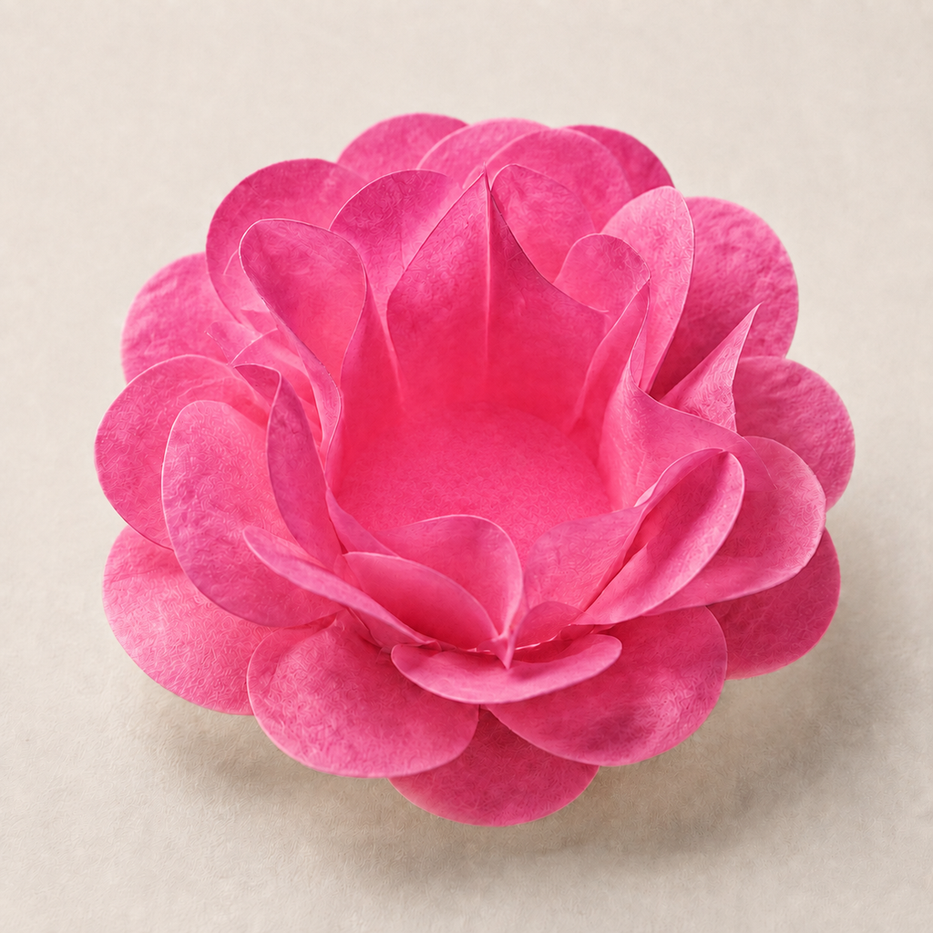 [color] Pink empty luxury flower sweet wrapper