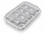 Clear 12-Cavity Sweet Container with Hinged Lid