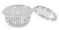 Clear Round Hinged Dessert Container – 350ml