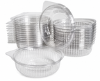 Clear Round Hinged Dessert Container – 350ml