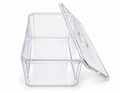 Clear Rectangular Dessert Container with Lid – 20 × 11 × 7 cm