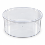 Clear Acrylic Dessert Container with Lid – Round