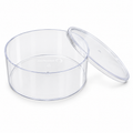 Clear Acrylic Dessert Container with Lid – Round