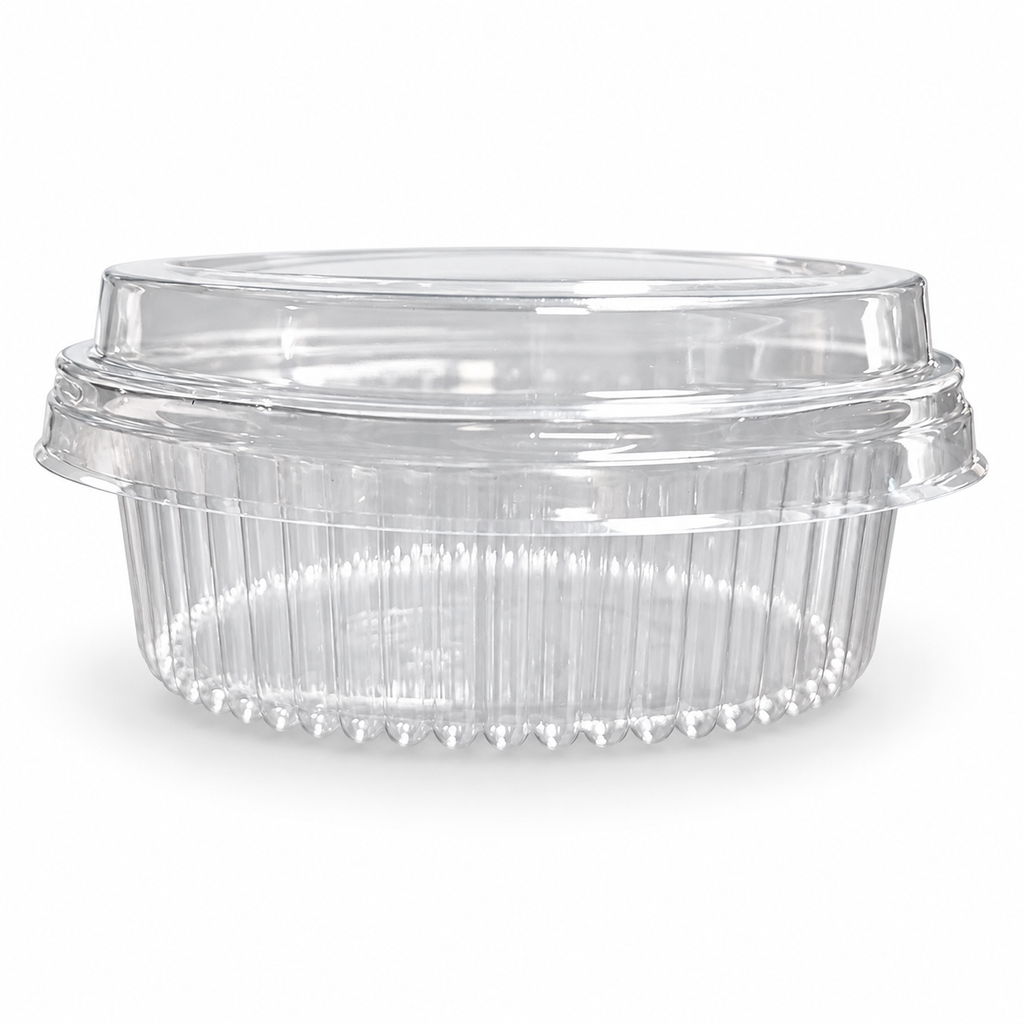 Clear Plastic Dessert Pot with Lid