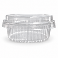 Clear Plastic Dessert Pot with Lid