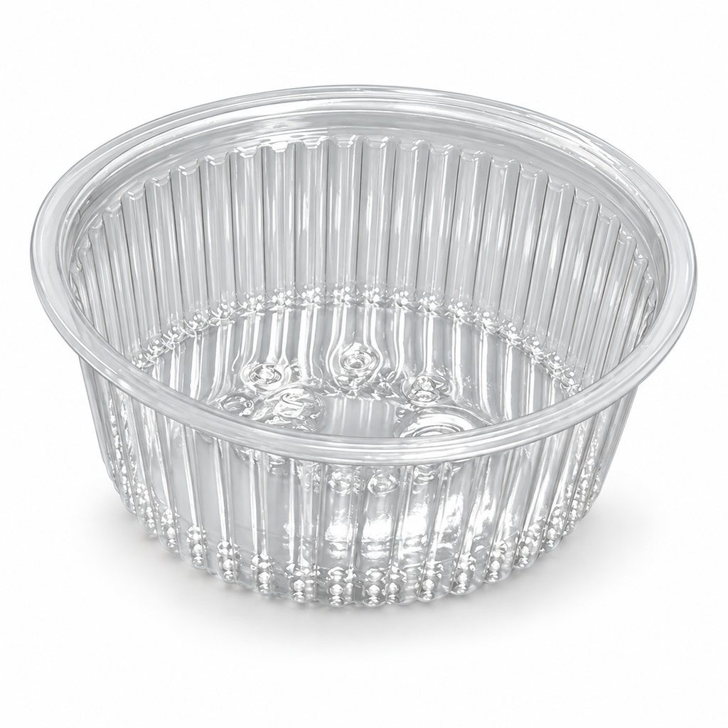 Clear Plastic Dessert Pot with Lid