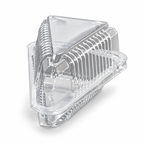 Clear Triangular Cake Slice Container – 11.5 × 7.5 × 5cm