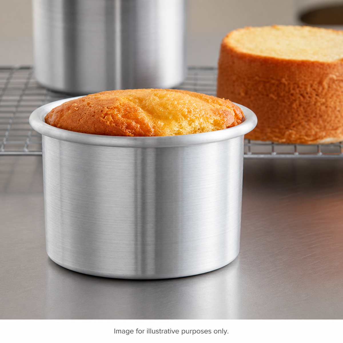 Extra Deep Round Aluminium Cake Tin – Fixed Base