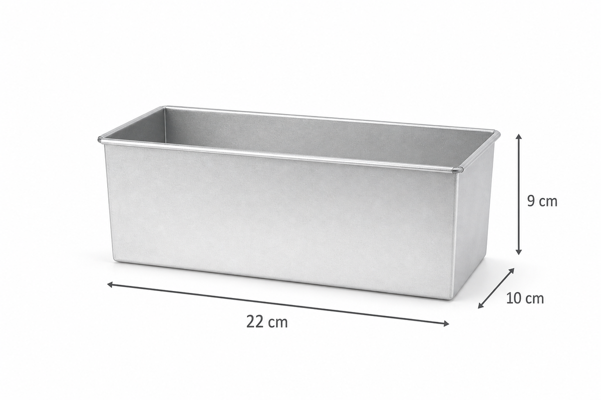 Professional Aluminium Loaf Cake Tin – Fixed Base