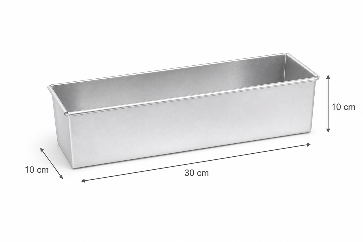 Professional Aluminium Loaf Cake Tin – Fixed Base