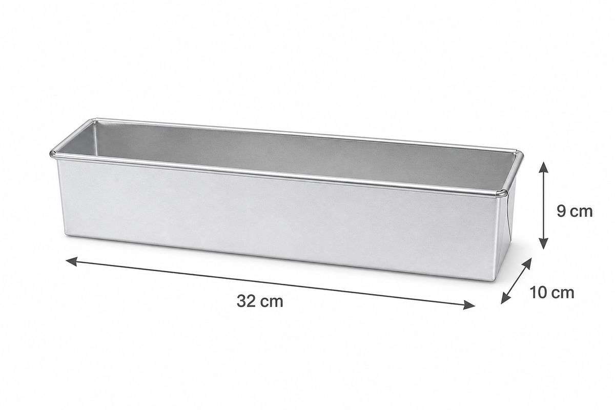 Professional Aluminium Loaf Cake Tin – Fixed Base