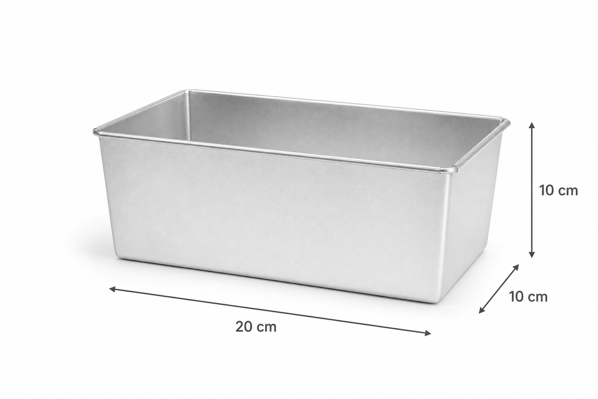 Professional Aluminium Loaf Cake Tin – Fixed Base