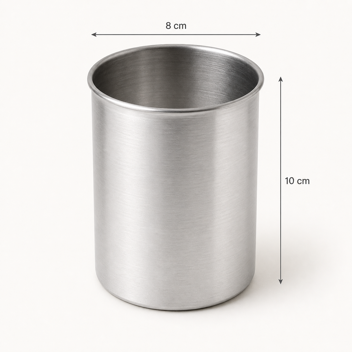 Extra Deep Round Aluminium Cake Tin – Fixed Base – 10 cm