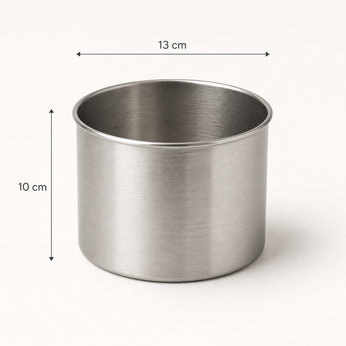 Extra Deep Round Aluminium Cake Tin – Fixed Base – 10 cm