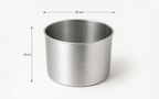 Extra Deep Round Aluminium Cake Tin – Fixed Base – 10 cm