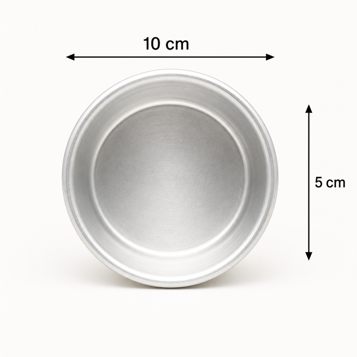 Mini Rounded Aluminium Cake Tin – 5 cm Deep