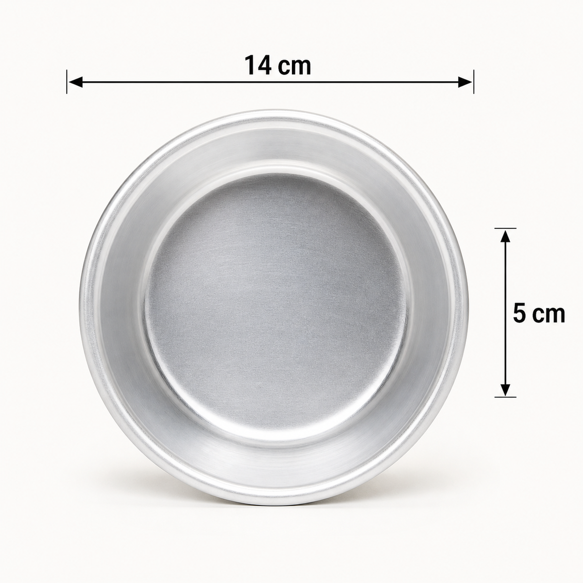 Mini Rounded Aluminium Cake Tin – 5 cm Deep