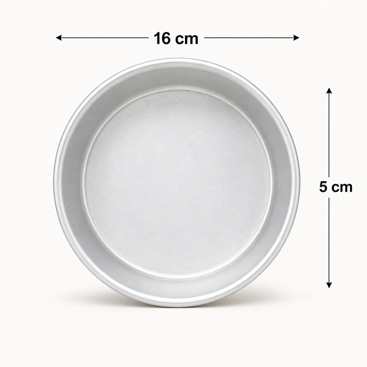 Mini Rounded Aluminium Cake Tin – 5 cm Deep