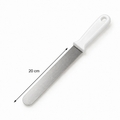 Stainless Steel Straight Icing Spatula – White Handle