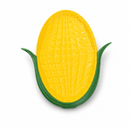 Corn-Shaped Plastic Serving Tray – Green & Yellow