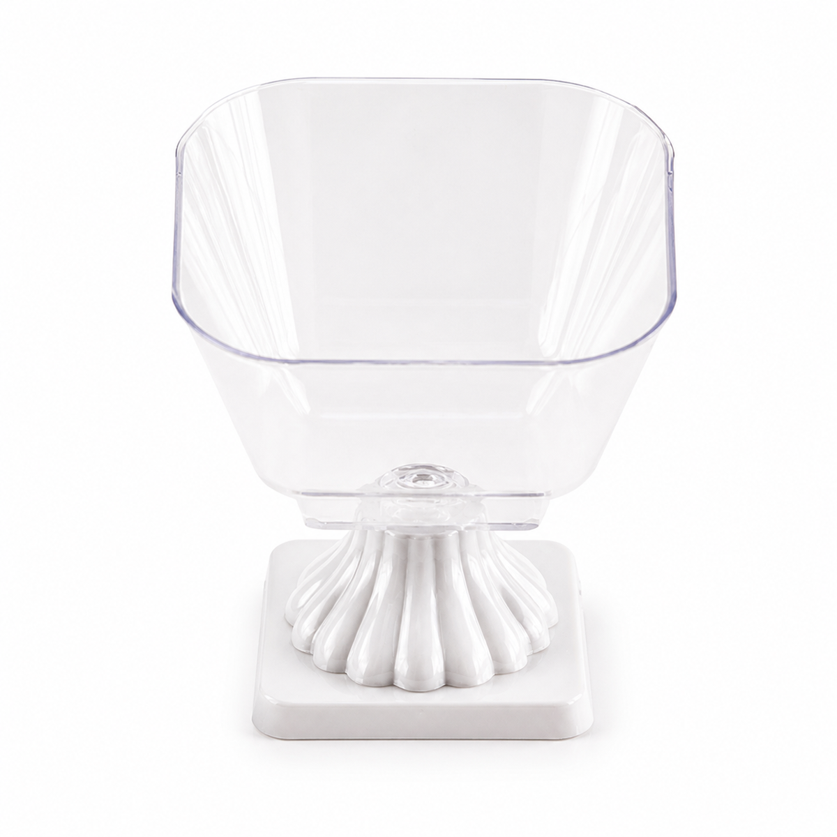 Clear Plastic Pedestal Sweet Bowl – 600 ml