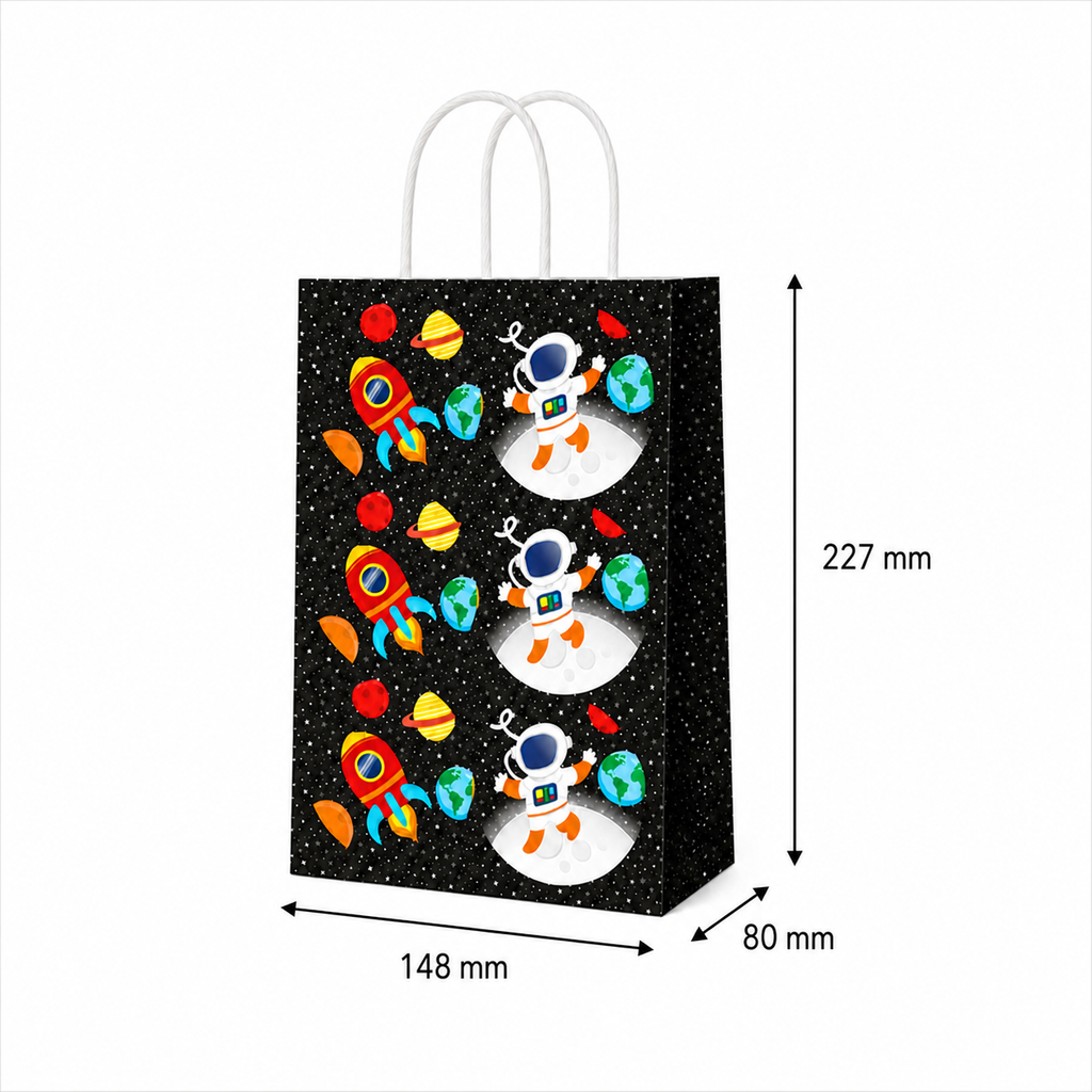 Paper Party Bags with Twisted Handles – Pack of 10