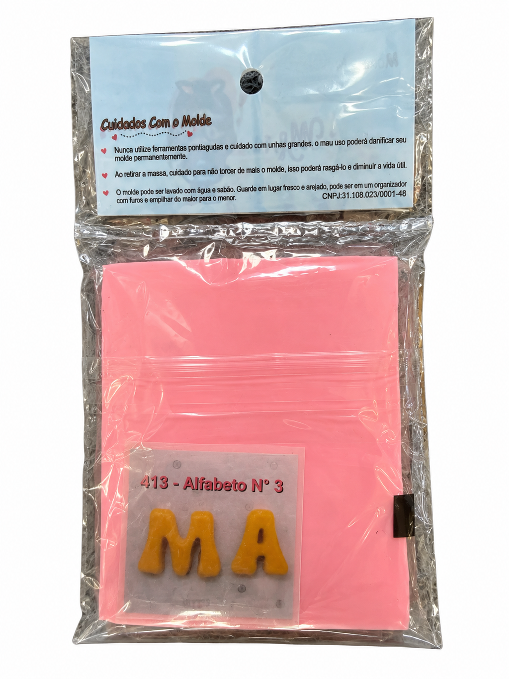 Silicone Alphabet Mould – Letters A to Z – No. 3