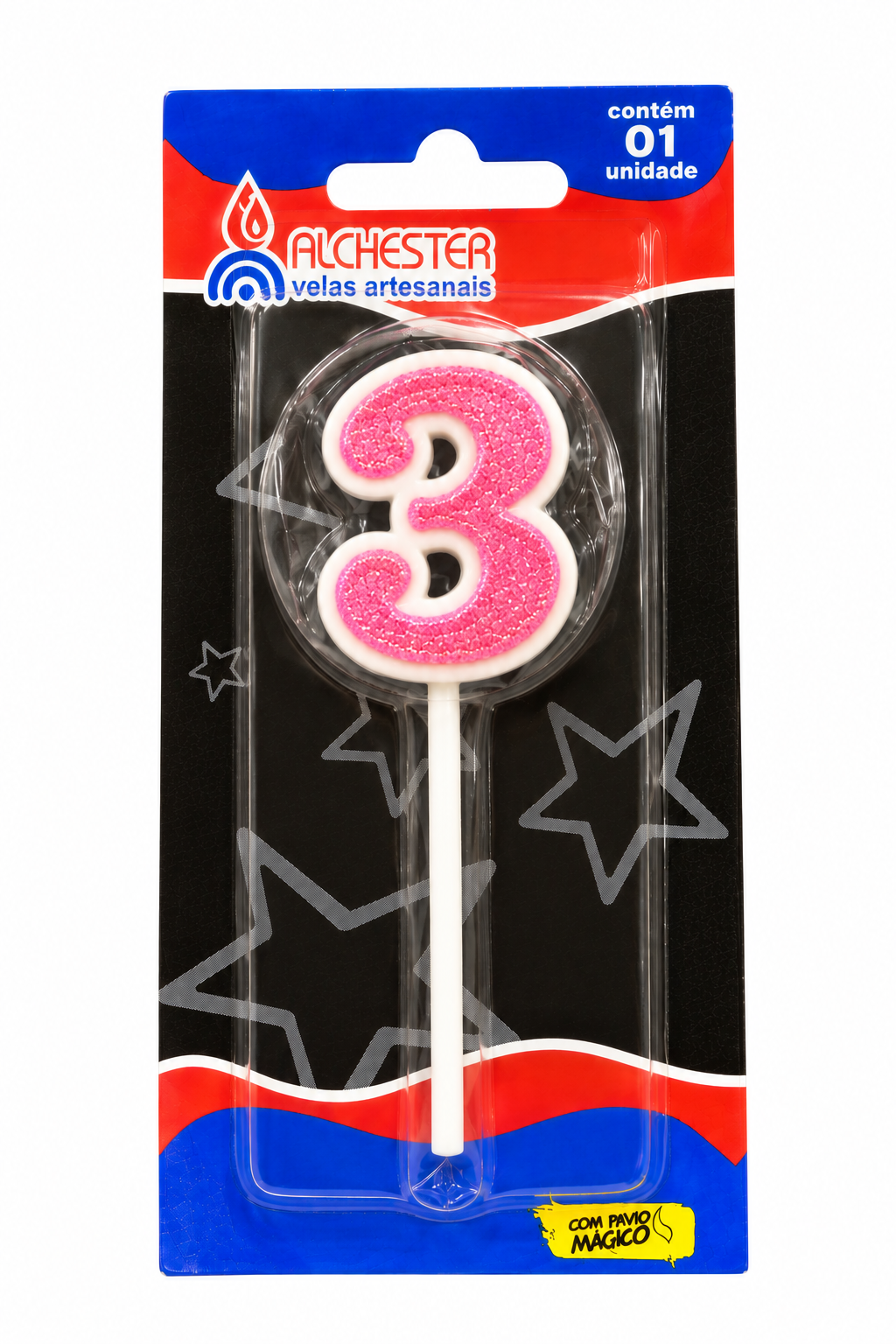 Glitter Number Birthday Cake Candles