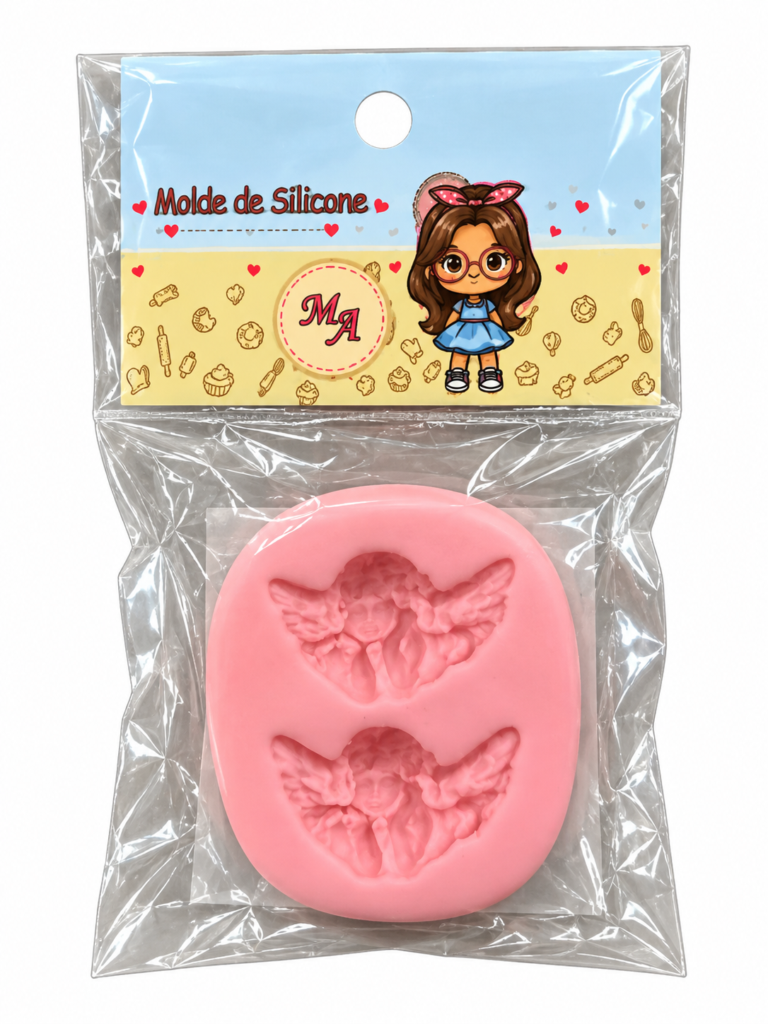 Mini Angel Silicone Mould No. 2 – 2 Cavities