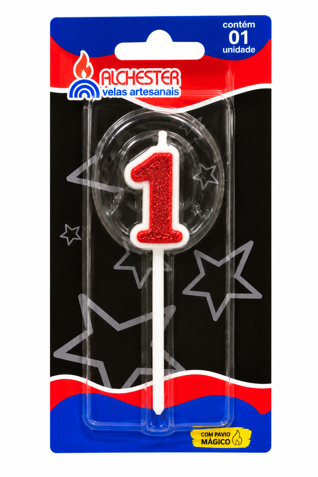 Glitter Number Birthday Cake Candles