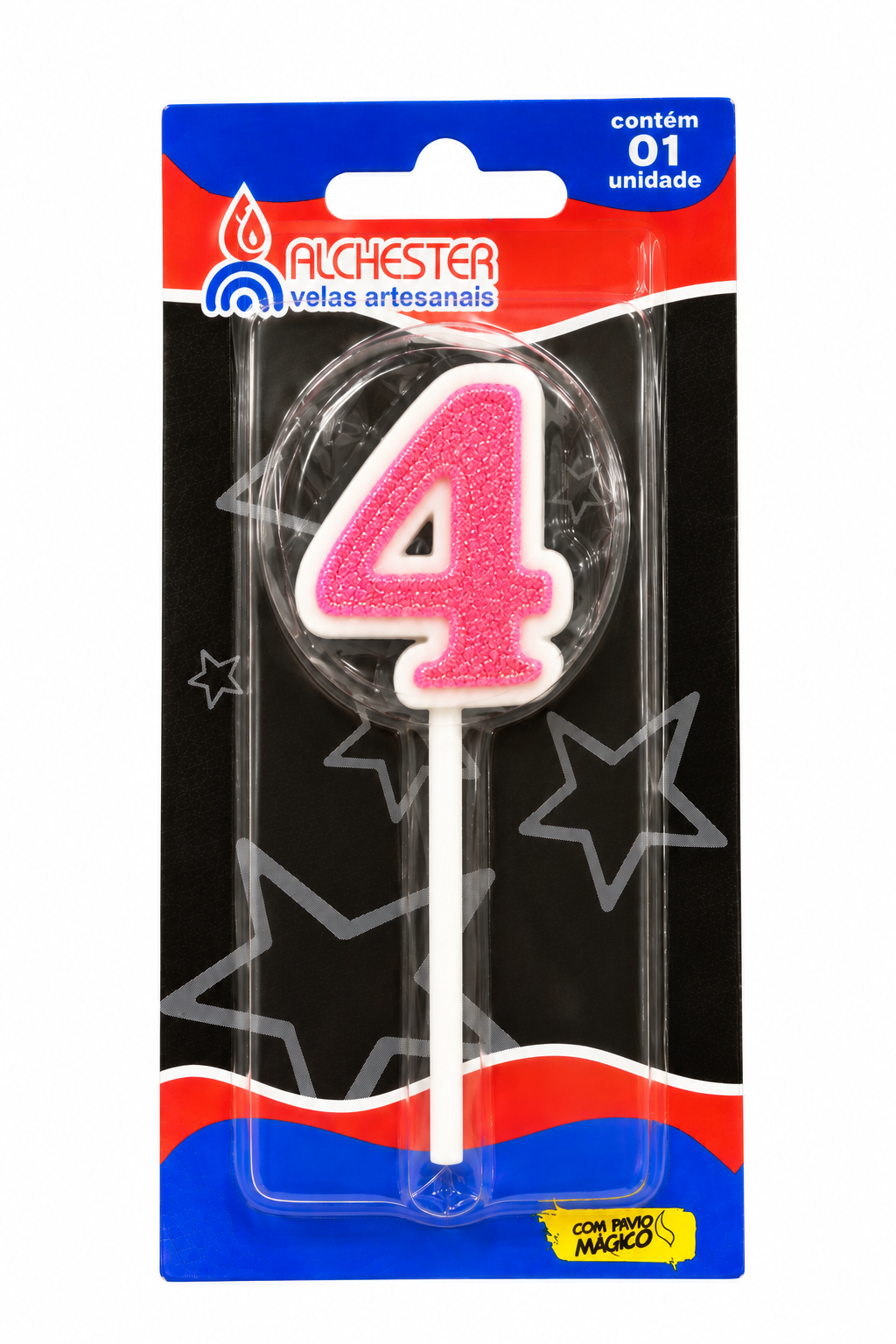 Glitter Number Birthday Cake Candles