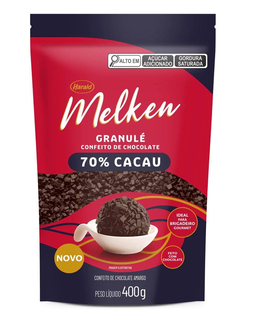 Harald Melken Granulé 70% Cocoa Dark Chocolate Sprinkles – 400g
