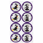 Halloween Round Paper Decorations – Assorted Designs