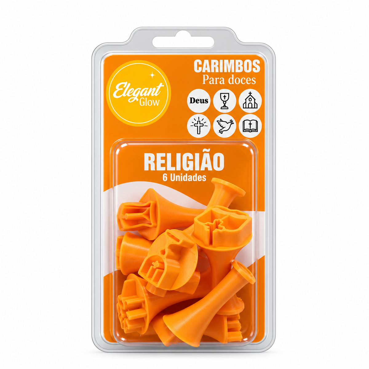 Elegant Glow Religion Sweet Stamps – 6 Piece Set