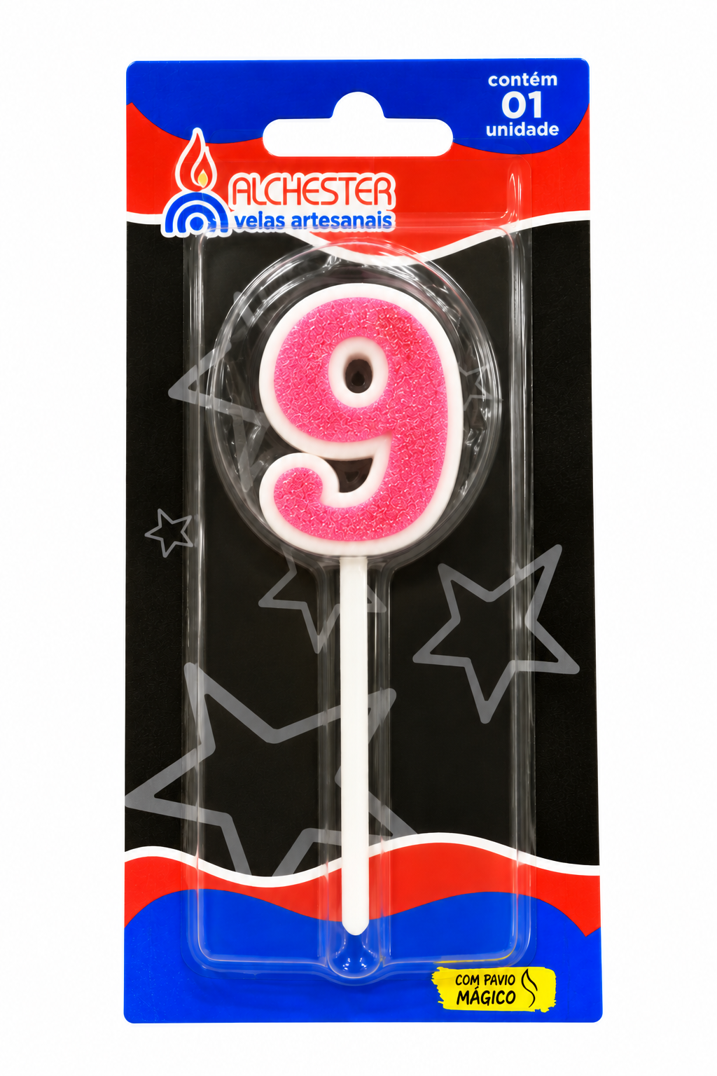 Glitter Number Birthday Cake Candles