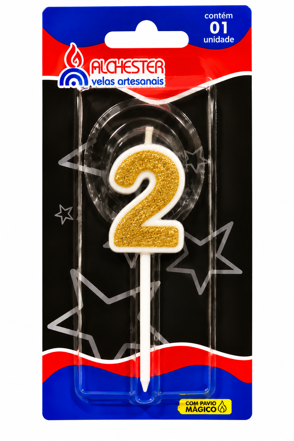 Glitter Number Birthday Cake Candles