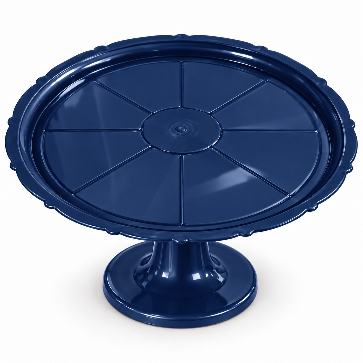 Round Scalloped Edge Cake Stand