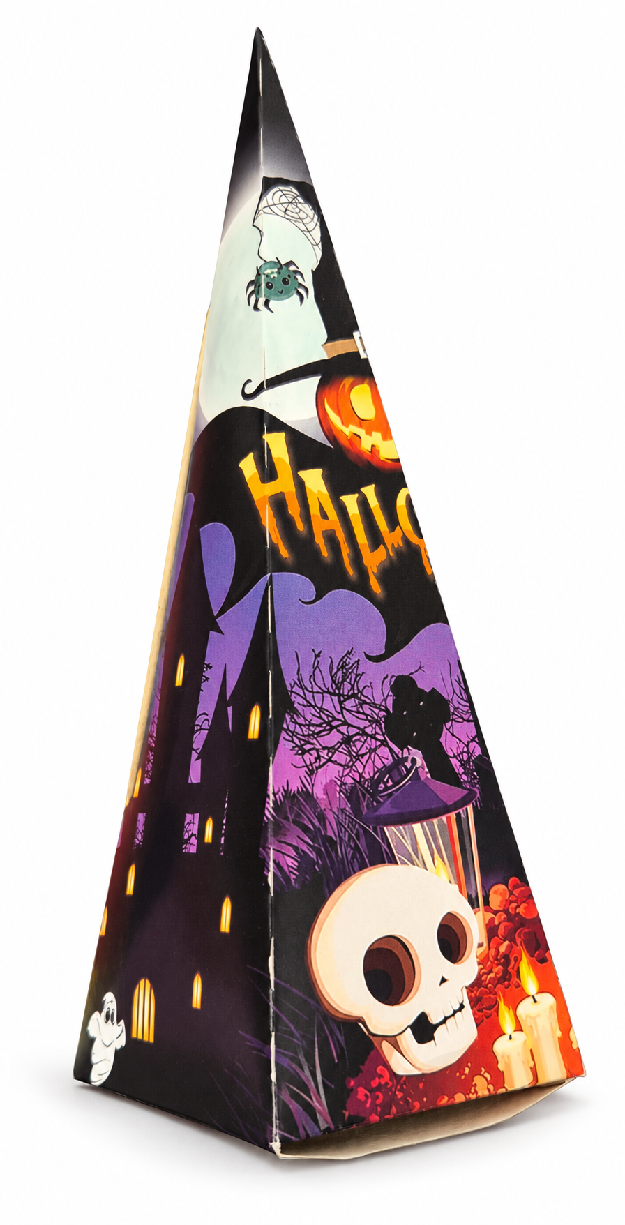 Halloween Pyramid Treat Box – Spooky Party Favour Packaging