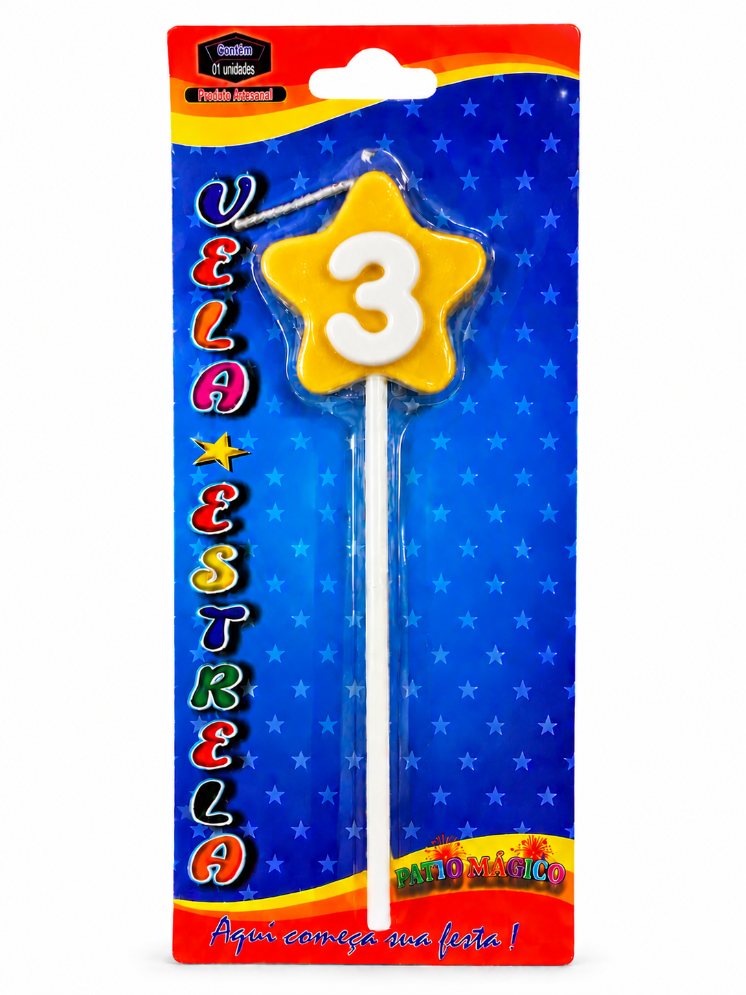 Star Number Birthday Candles