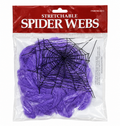 Purple Stretchable Spider Webs – Halloween Decoration