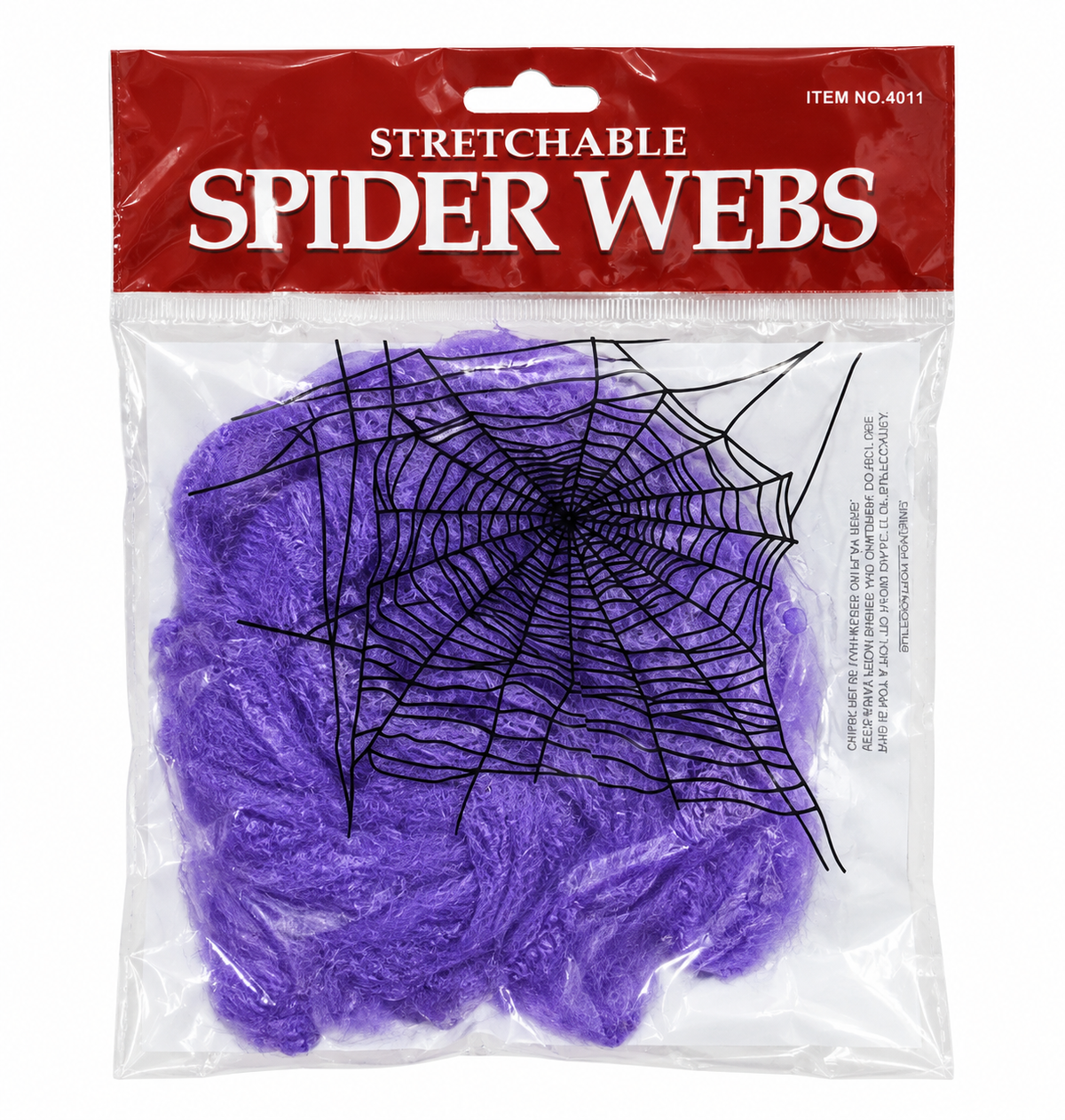 Purple Stretchable Spider Webs – Halloween Decoration