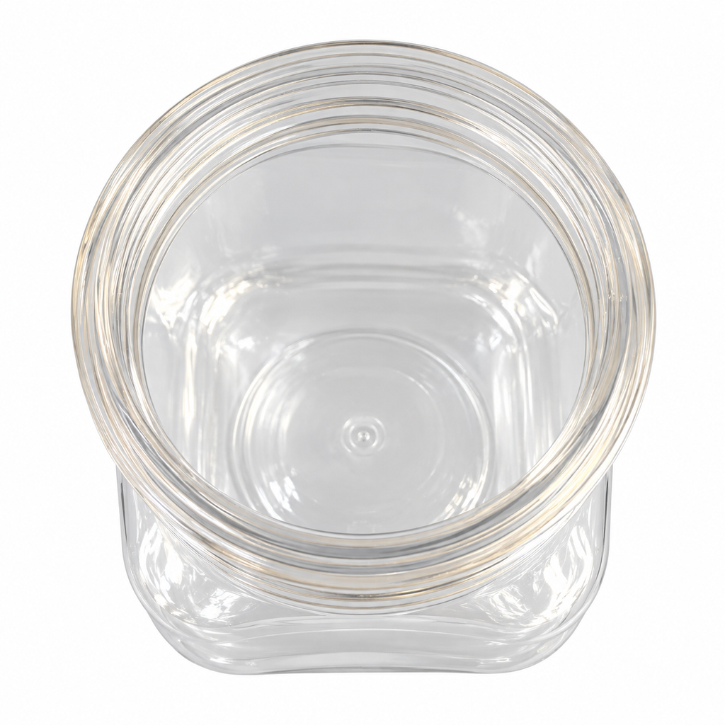Clear Plastic Nutella-Style Jar with Screw Lid – 50ml & 80ml