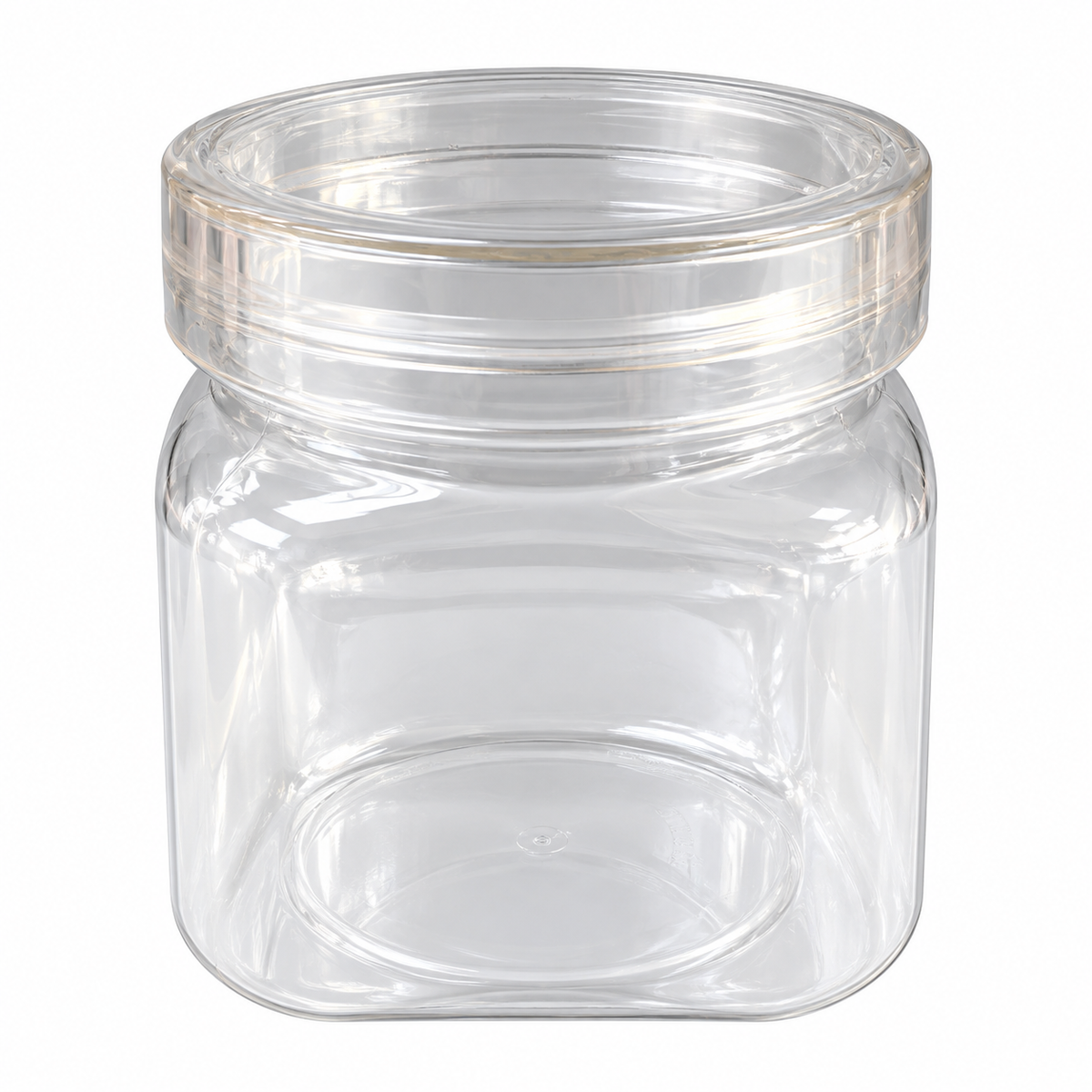Clear Plastic Nutella-Style Jar with Screw Lid – 50ml & 80ml
