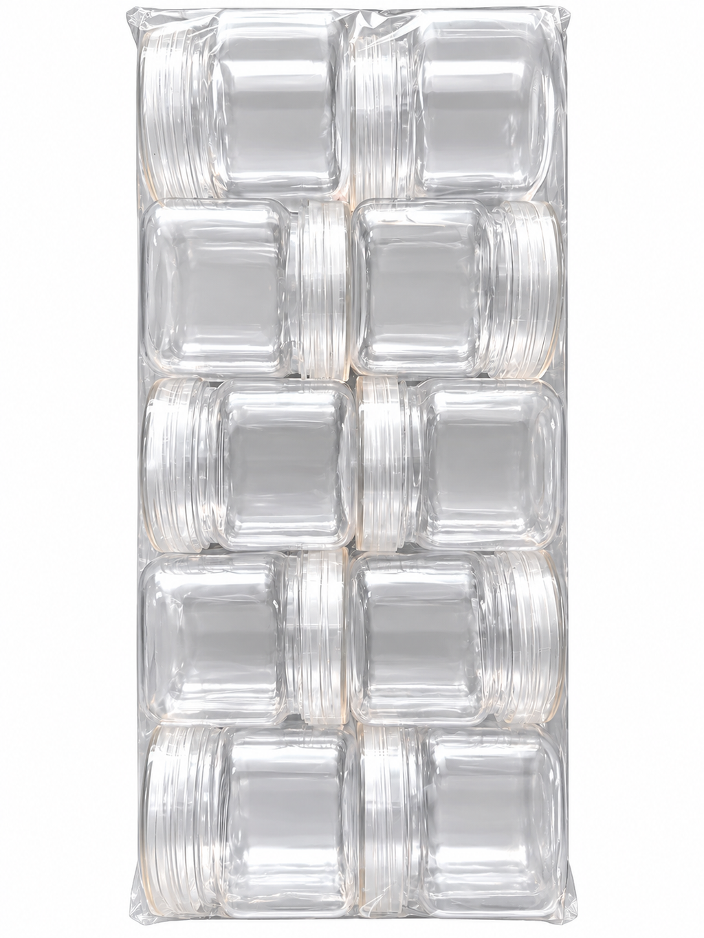 Clear Plastic Nutella-Style Jar with Screw Lid – 50ml & 80ml