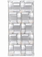 Clear Plastic Nutella-Style Jar with Screw Lid – 50ml & 80ml