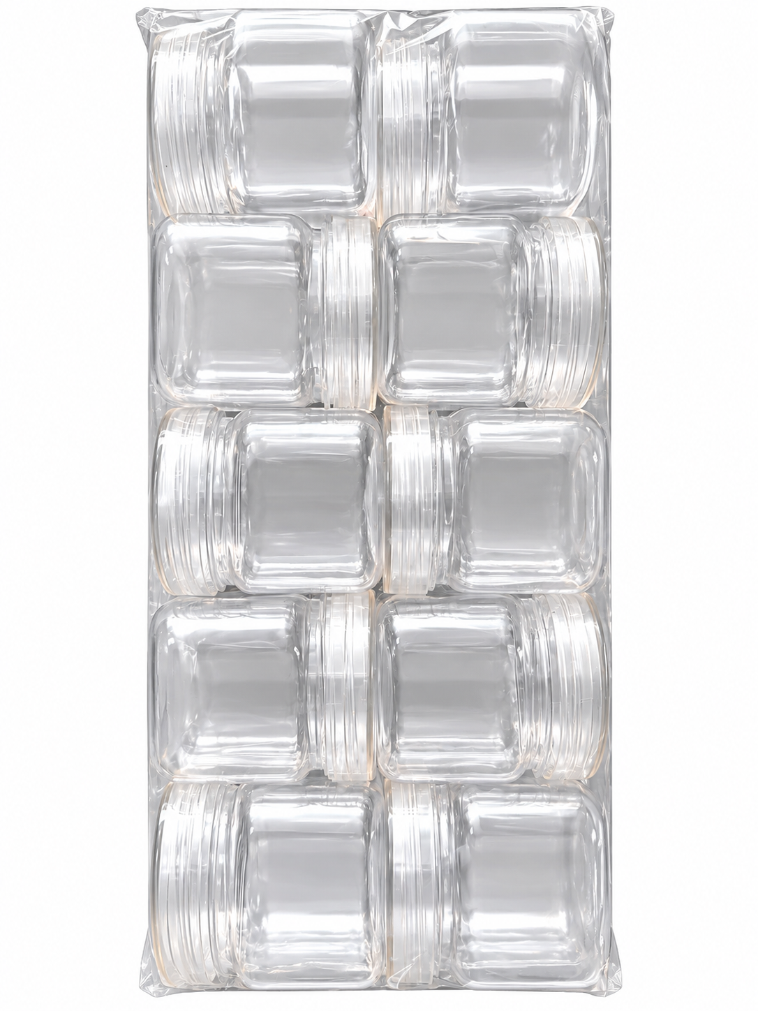 Clear Plastic Nutella-Style Jar with Screw Lid – 50ml & 80ml