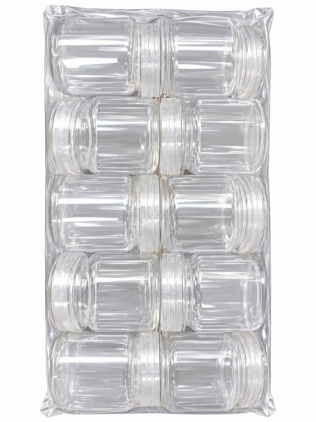Clear Plastic Nutella-Style Jar with Screw Lid – 50ml & 80ml