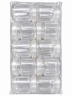 Clear Plastic Nutella-Style Jar with Screw Lid – 50ml & 80ml