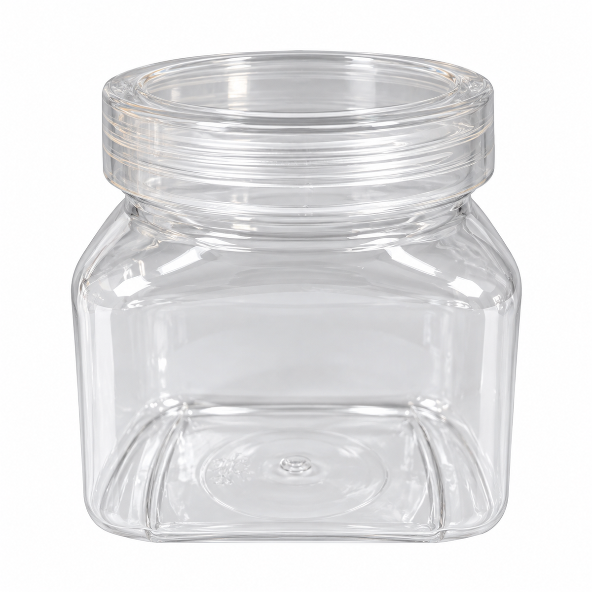 Clear Plastic Nutella-Style Jar with Screw Lid – 50ml & 80ml